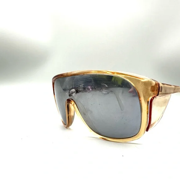 Vintage Bouton Panaspec Plus Sunglasses W/ Side Protect Translucent Brown - Picture 1 of 5